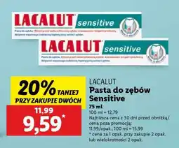 Lidl LACALUT Pasta do zębów sensitive oferta