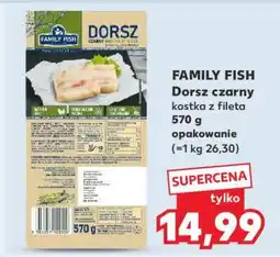Kaufland FAMILY FISH Dorsz czarny kostka z fileta oferta