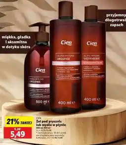 Lidl Cien Żel pod prysznic lub mydło w płynie oferta