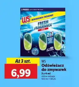 Lidl W5 Odświeżacz do zmywarek oferta