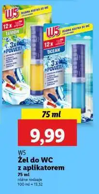 Lidl W5 Żel do WC z aplikatorem oferta