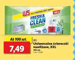 Lidl W5 Uniwersalne ściereczki nawilżane, XXL oferta
