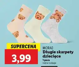 Lidl MORAJ Długie skarpety dziecięce oferta