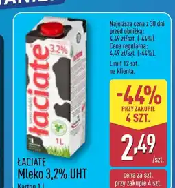 ALDI Mleko Łaciate oferta
