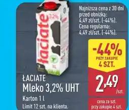 ALDI Mleko Łaciate oferta