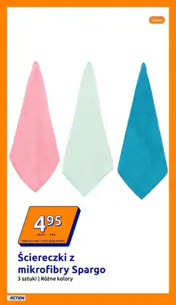 Action Ściereczki z mikrofibry Spargo (3 sztuki, różne kolory) oferta