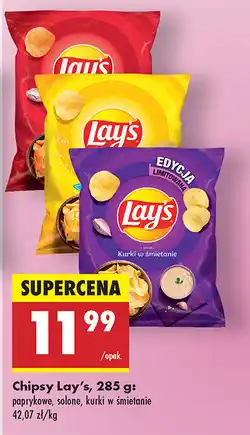Biedronka Lay's Chipsy 285g oferta