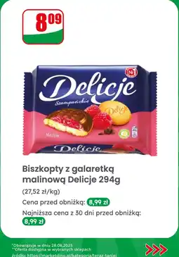Dino Biszkopty z galaretką malinową Delicje oferta