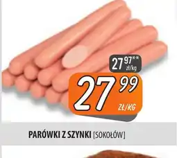 Społem Szczecin Parówki z szynki Sokołów oferta