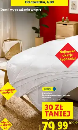 Lidl Kołdra Livarno Home oferta