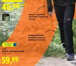 Lidl Spodnie trekkingowe męskie Crivit oferta