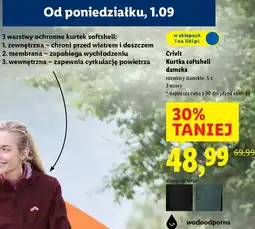 Lidl Kurtka softshell damska Crivit oferta