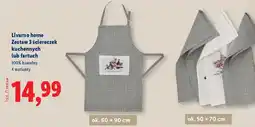Lidl Zestaw 3 ściereczek kuchennych lub fartuch Livarno home oferta