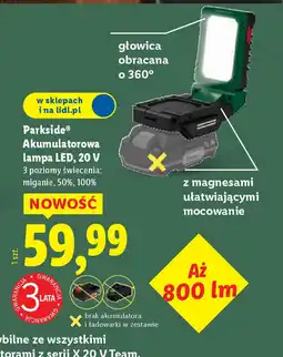 Lidl Parkside Akumulatorowa lampa LED oferta