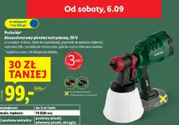 Lidl Akumulatorowy pistolet natryskowy Parkside oferta