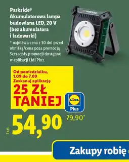 Lidl Akumulatorowa lampa budowlana LED Parkside oferta