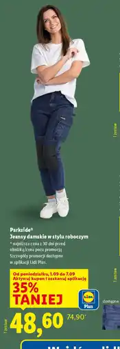 Lidl Jeansy damskie w stylu roboczym Parkside oferta