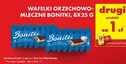 Biedronka Wafelki orzechowo-mleczne Bonitki oferta