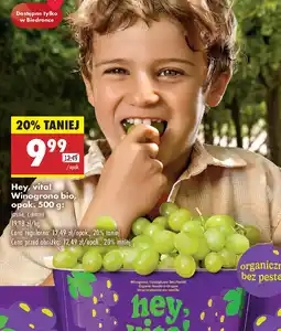 Biedronka Winogrono bio Hey, vita! oferta