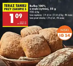 Biedronka Bułka 100% z mąki żytniej oferta