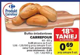 Carrefour Market Bułka śniadaniowa Carrefour oferta