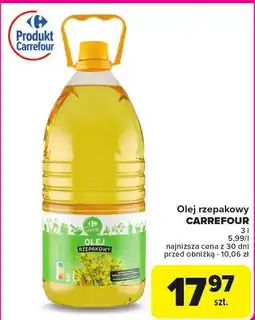 Carrefour Market Olej rzepakowy Carrefour oferta
