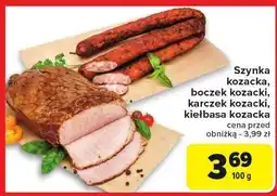 Carrefour Wędliny kozackie (szynka, boczek, karczek, kiełbasa) Carrefour oferta