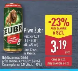 ALDI Piwo Zubr oferta