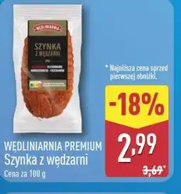 ALDI Szynka z wędzarni Wędliniarnia Premium oferta