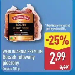 ALDI Boczek rolowany pieczony Wędliniarnia Premium oferta