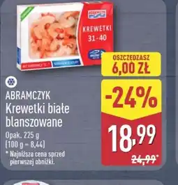 ALDI Krewetki białe blanszowane Abramczyk oferta
