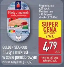 ALDI Filety z makreli w sosie pomidorowym Golden Seafood oferta