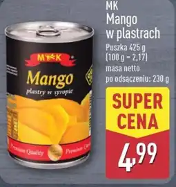 ALDI Mango w plastrach MK oferta