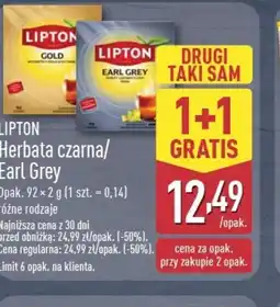 ALDI Herbata czarna/Earl Grey Lipton oferta