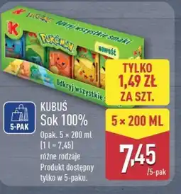 ALDI Kubuś Sok 100% oferta