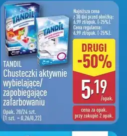 ALDI Chusteczki aktywnie wybielające/zapobiegające zafarbowaniu Tandil oferta