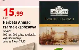 E.Leclerc Herbata ekspresowa bez zawieszki Ahmad Tea London English No. 1 oferta