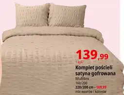 E.Leclerc Komplet pościeli satyna gofrowana 220 x 200 cm Multitex oferta