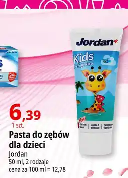 E.Leclerc Pasta do mycia zębów mlecznych kids 0-5 lat żyrafa Jordan oferta