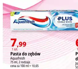 E.Leclerc Pasta do zębów visible white Aquafresh Plus oferta
