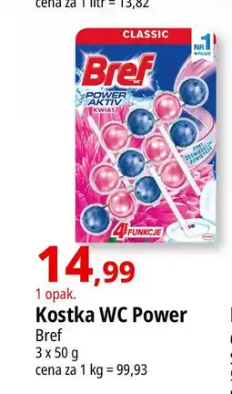 E.Leclerc Kostka do wc 4 function fresh flowers Bref Power Aktiv oferta