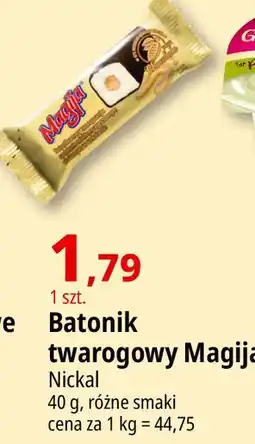 E.Leclerc Batonik z masy twarogowej mlekiem zagęszczonym w polewie kakaowej Magija oferta