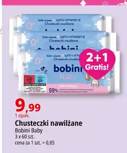 E.Leclerc Chusteczki wilgotne z witaminą e Bobini Baby oferta
