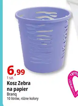 E.Leclerc Kosz na papier zebra 10 l Branq oferta
