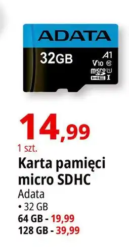 E.Leclerc Karta pamięci micro sdhc 128 gb Adata oferta