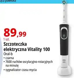 E.Leclerc Szczoteczka do zębów sensitive ultra thin d100.413.1 czarna Oral-B Vitality 100 oferta