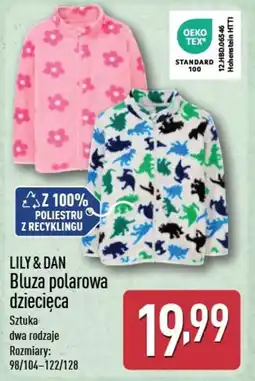 ALDI Bluza polarowa dziecięca Lily & Dan oferta