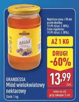 ALDI Miód wielokwiatowy nektarowy Grandessa oferta