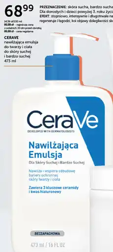 Ziko Dermo Cerave nawilżająca emulsja do twarzy i ciała oferta