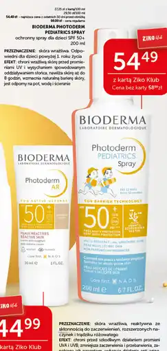 Ziko Dermo Bioderma Photoderm Pediatrics Spray oferta